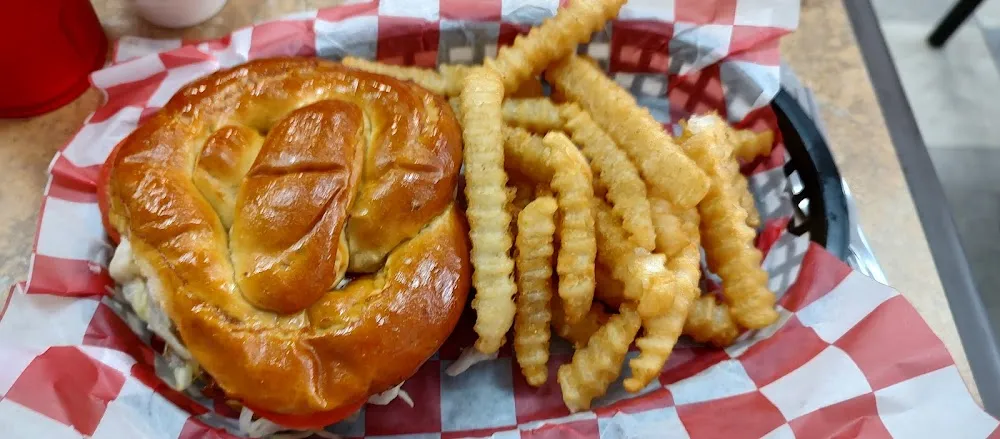 Grilled Chicken Club with Fries