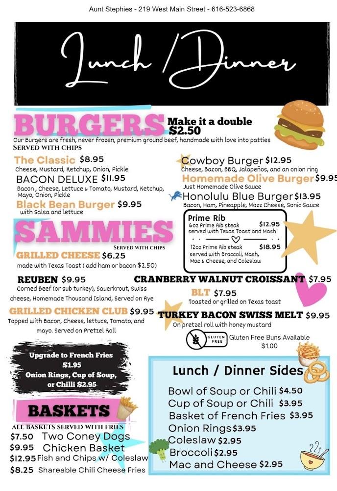 Aunt Stephie's Menu image 3