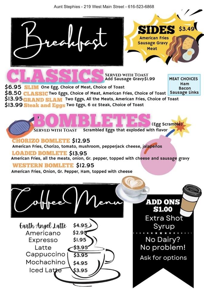 Aunt Stephie's Menu image 4